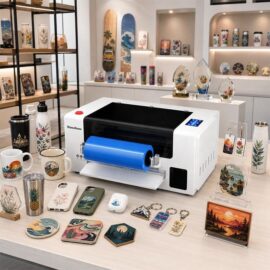 RocRow RVF13 A3 UV DTF Flatbed Printer